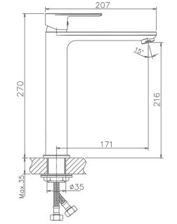 Смеситель для раковины Haiba HB11505-8 белый